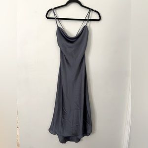 A&F Cowl Neck Midi Slip Dress